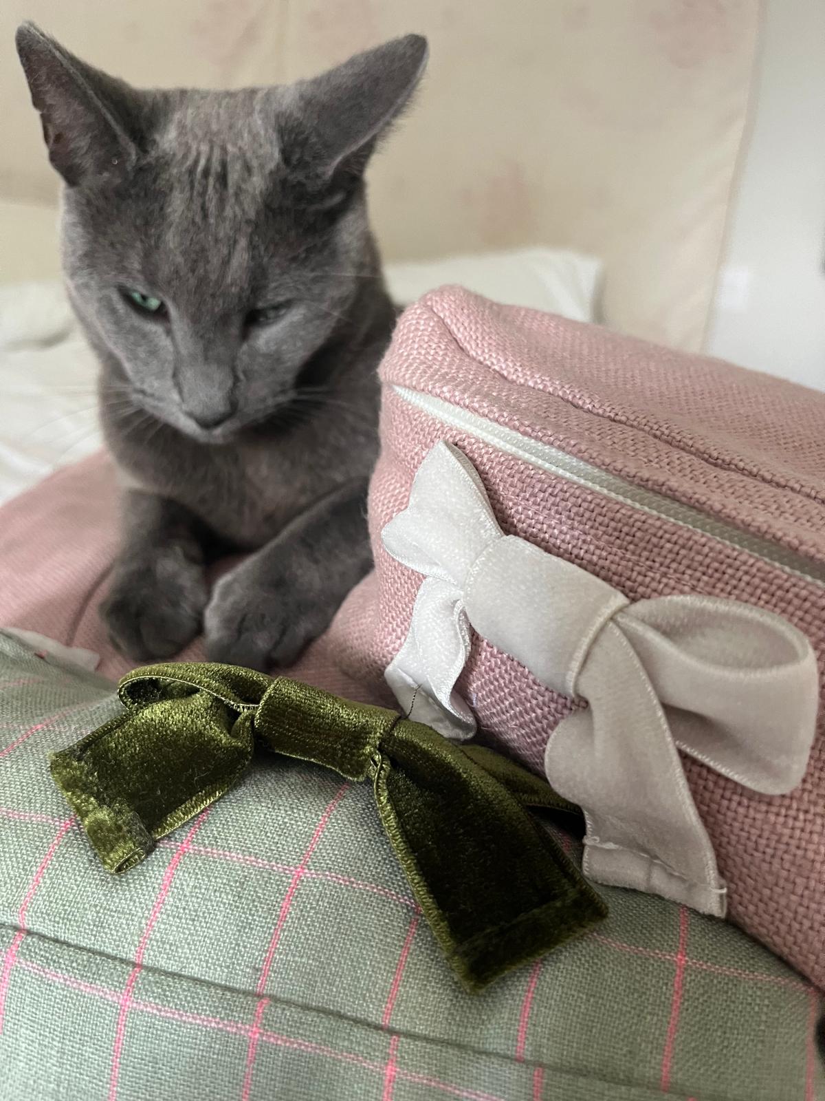 Dora Check Luxury Linen Packing Cubes – Made in Britain - Set of 3