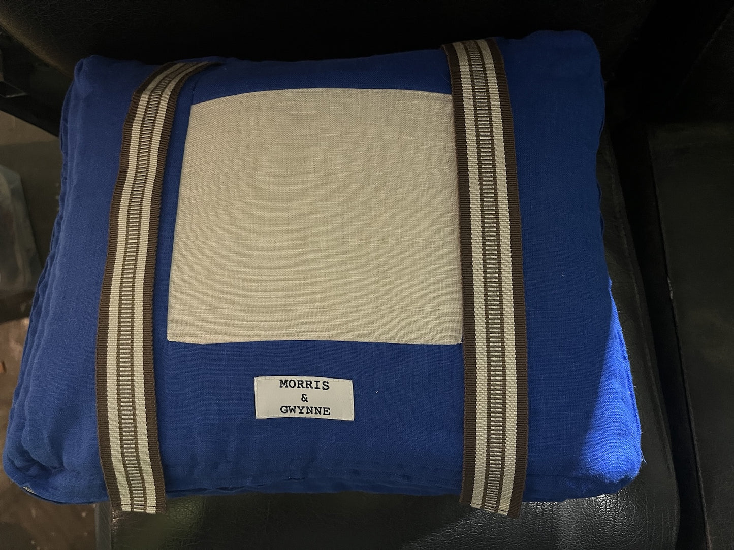 Max Blue Luxury Linen Packing Cube – Made in Britain - Large