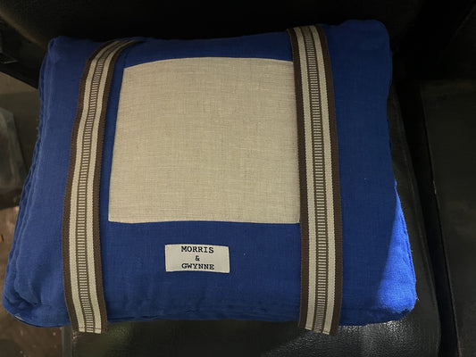 Max Blue Luxury Linen Packing Cube – Made in Britain - Large