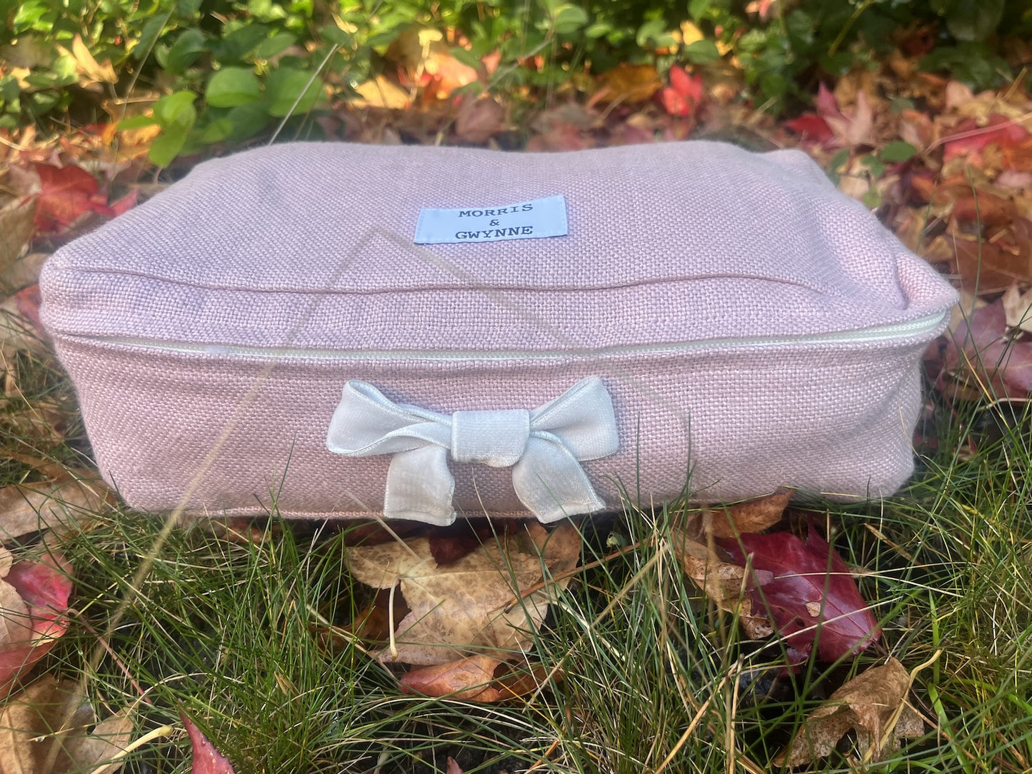 Powys Pink Luxury Linen Packing Cube – Made in Britain - Medium