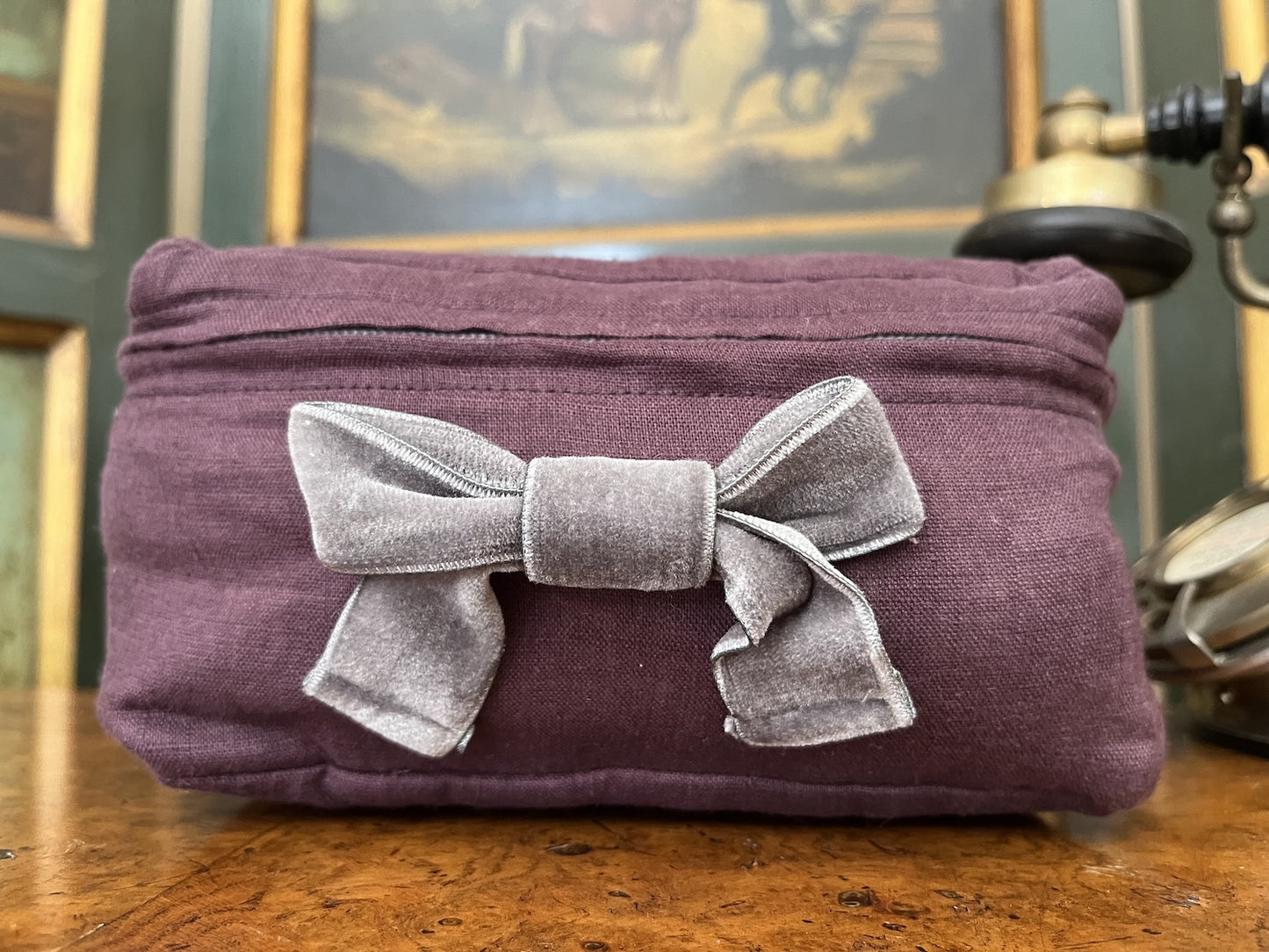 Aunty Marie Mauve Luxury Linen Packing Cubes – Made in Britain - Set of 3