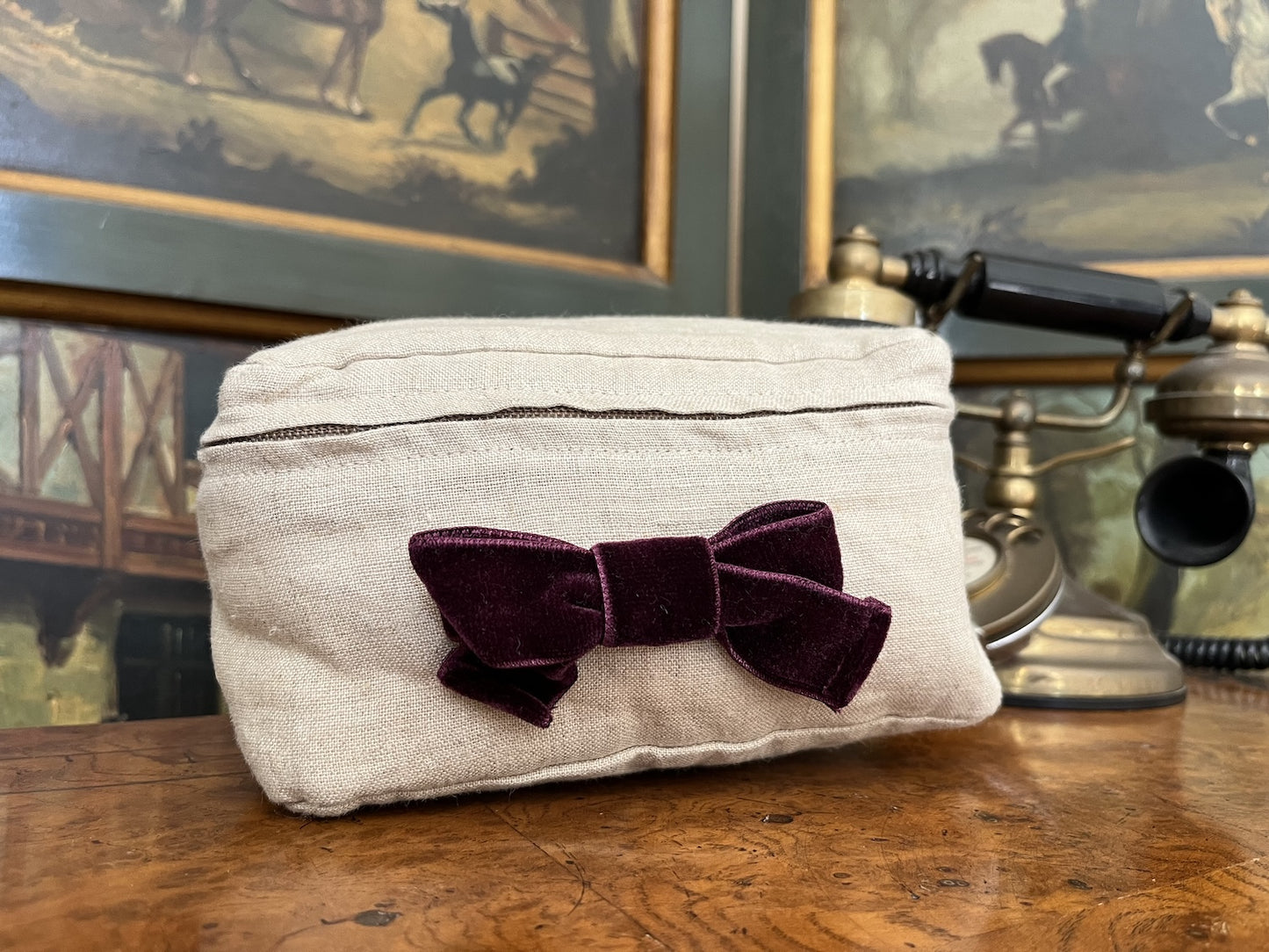 Swansea Buff Luxury Linen Packing Cube – Made in Britain - Small