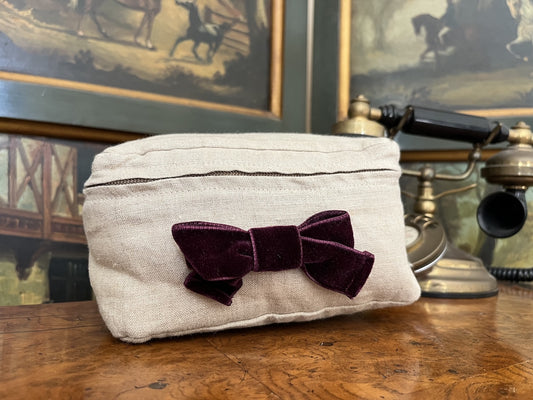 Swansea Buff Luxury Linen Packing Cube – Made in Britain - Small