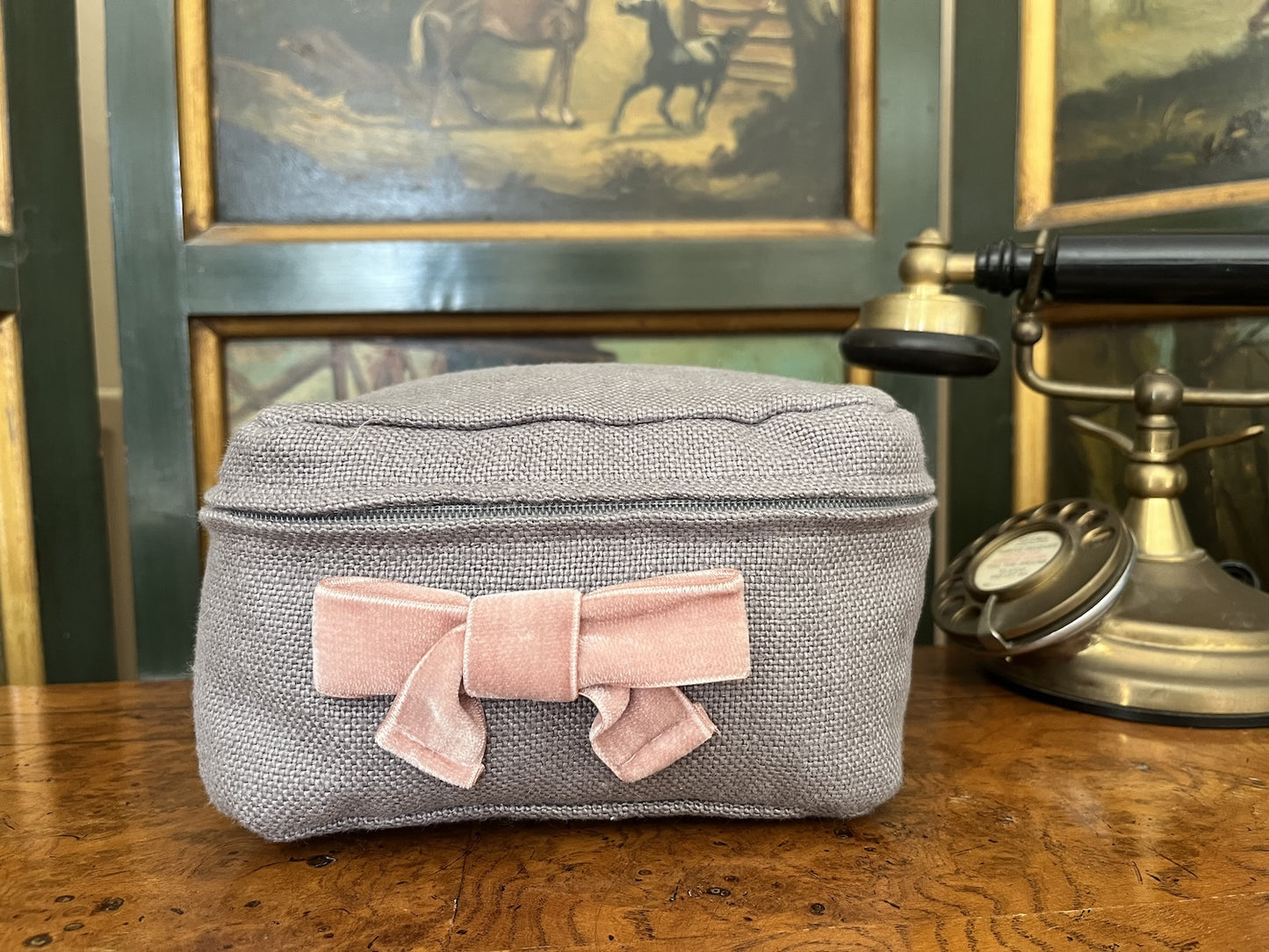 Gozo Grey Luxury Linen Packing Cubes – Made in Britain - Set of 3