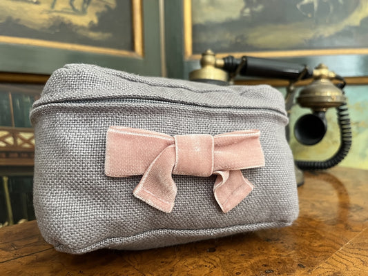 Gozo Grey Luxury Linen Packing Cube – Made in Britain - Small