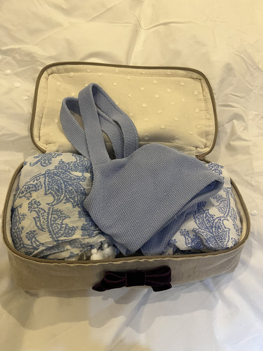 Swansea Buff Luxury Linen Packing Cube – Made in Britain - Medium