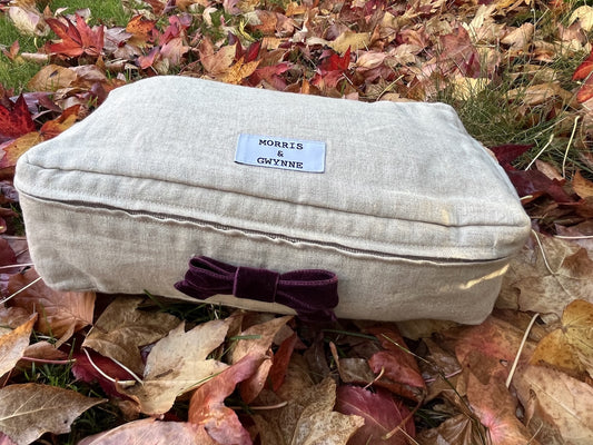 Swansea Buff Luxury Linen Packing Cube – Made in Britain - Medium